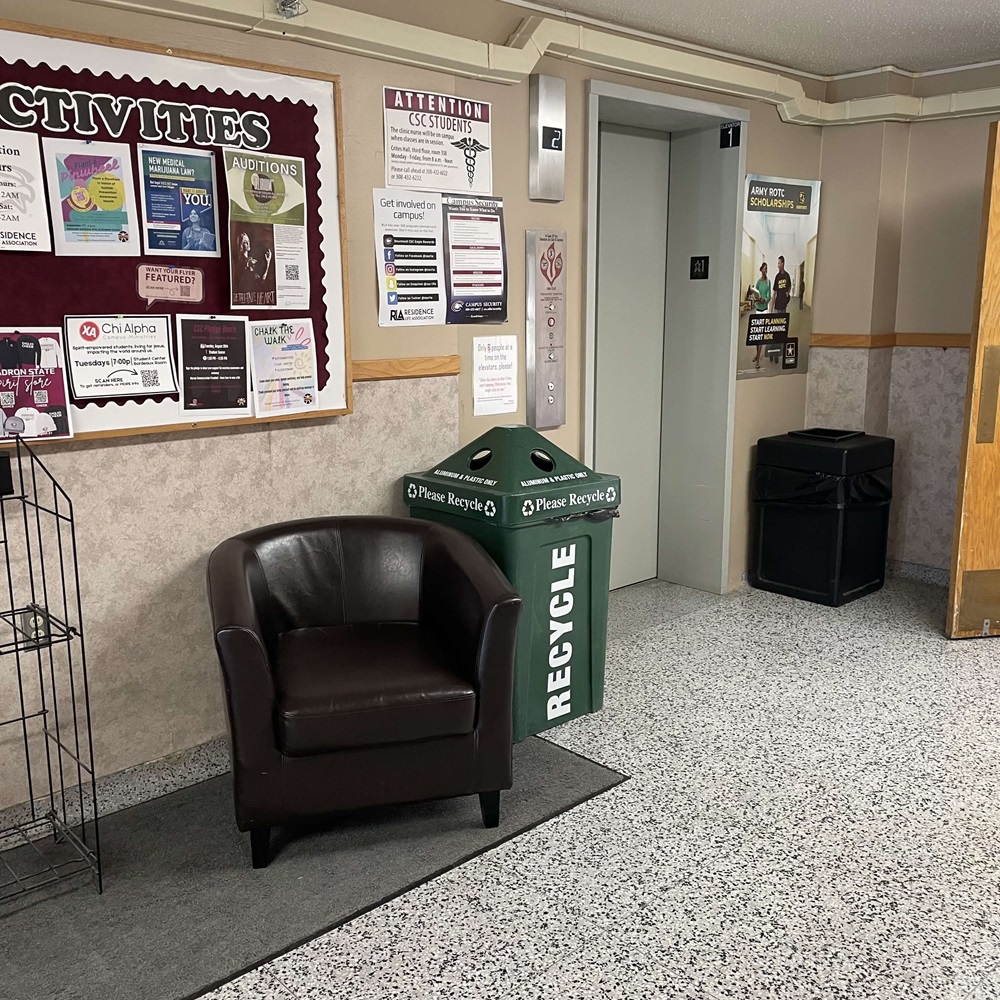 Recycle Bin on campus