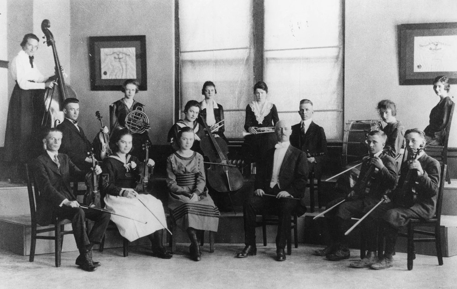 Group of musicians holding their instruments
