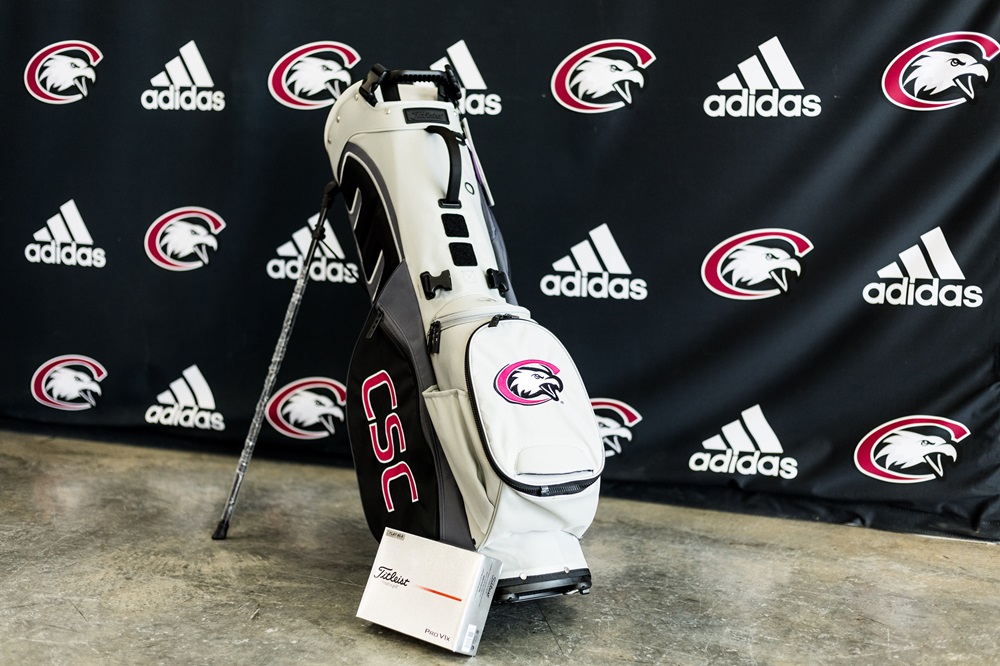 Custom CSC Eagles Golf Bag and Titelist Golf Balls