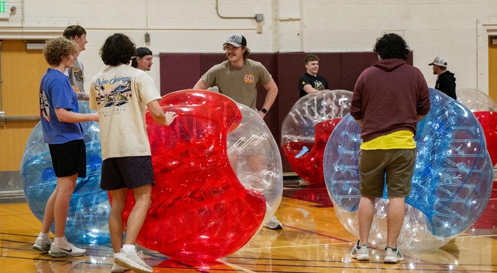 Students in gym