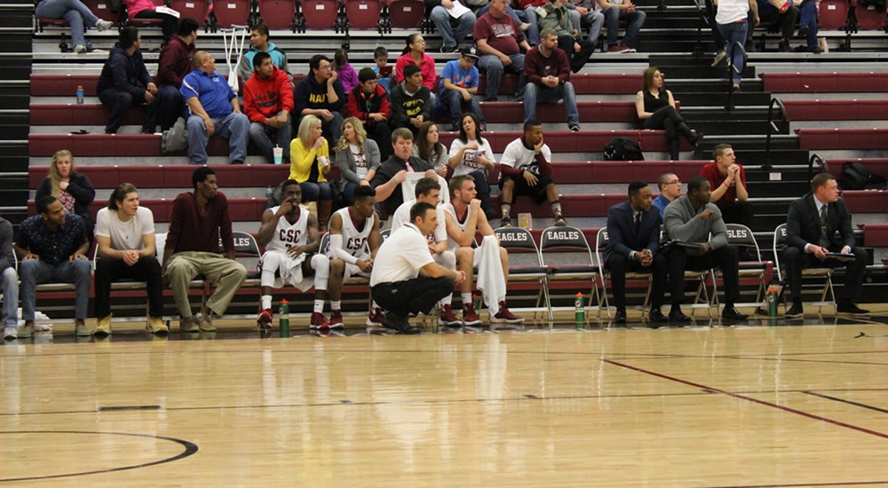 Coach at basketball game