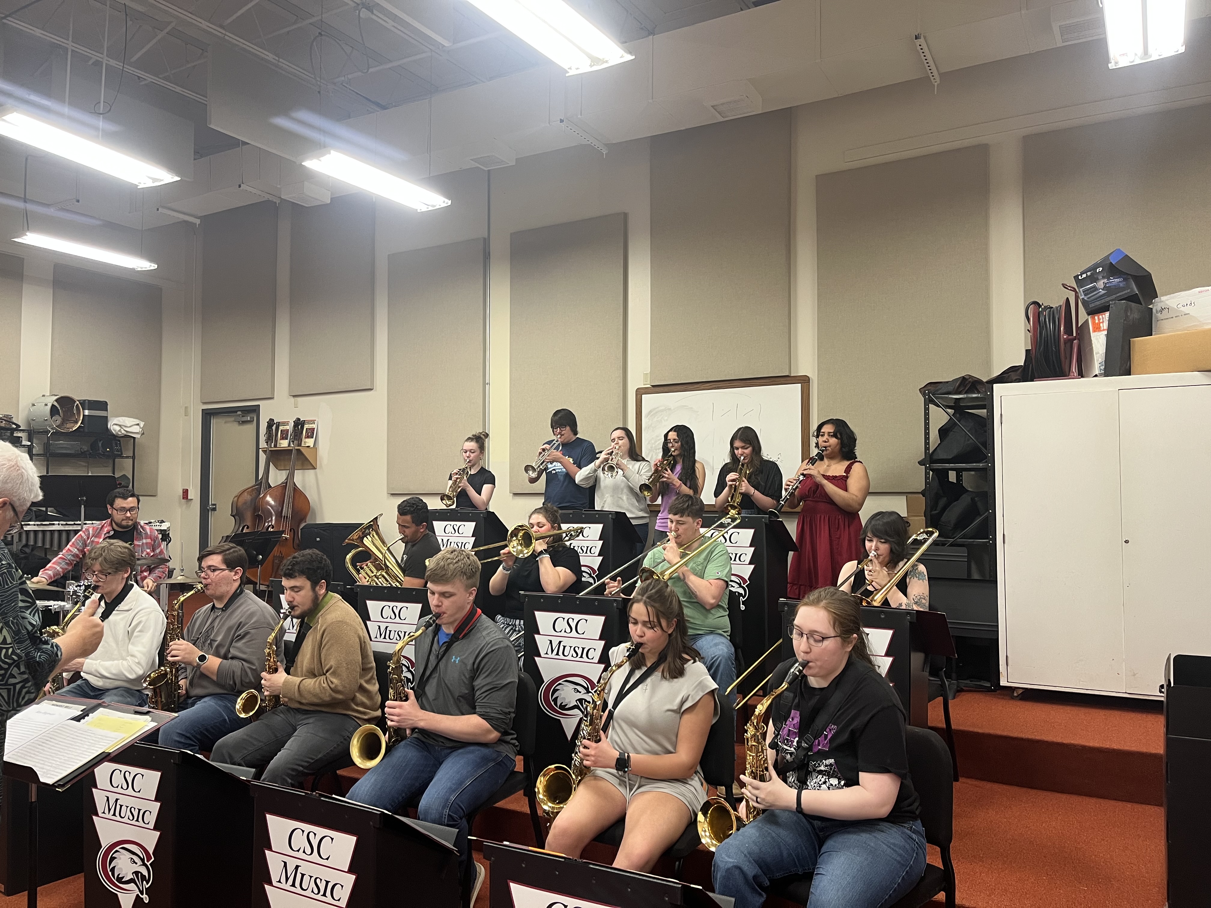 students playing instruments