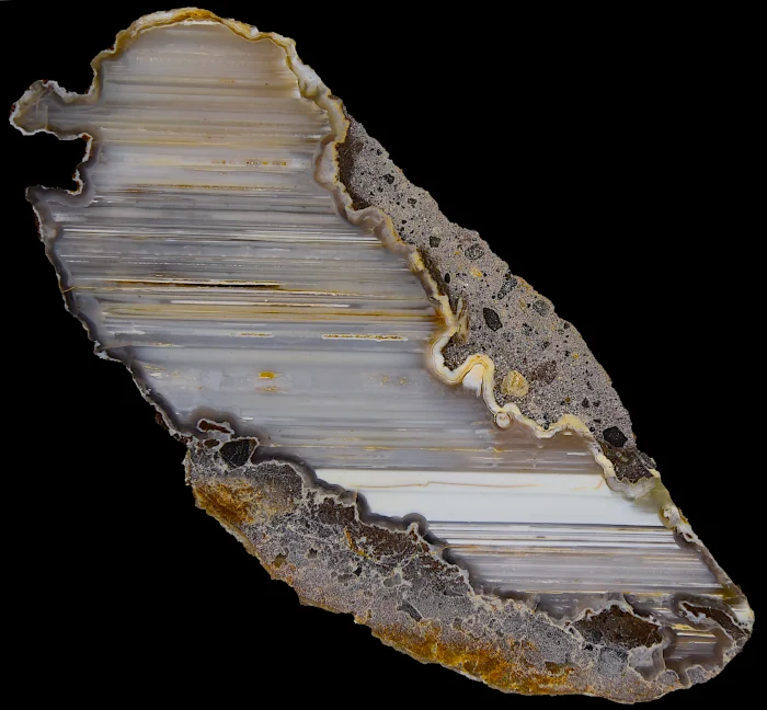 Water-level agate sample