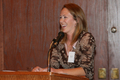 Trinity Fuss shares a laugh with the audience