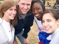 Ashley Maxon and Jacob Zitterkopf take a picture with others