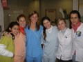 Ashley Maxon joins new friends at the hospital