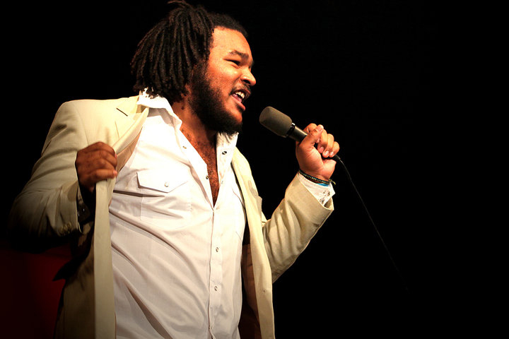 Jovan Mays performing during Release 2010.