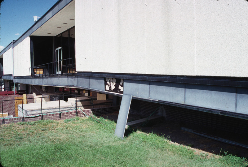 The south half of the Kline Center takes on a tilt.