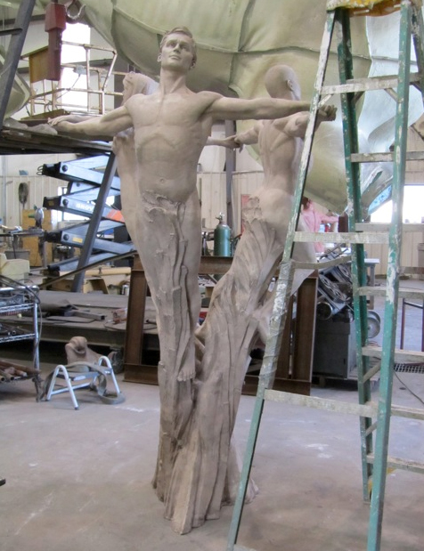 The new outdoor sculpture,