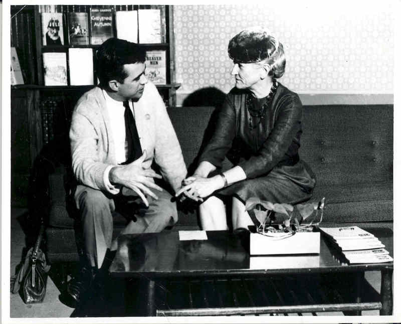 Ron Hull visits Mari Sandoz.