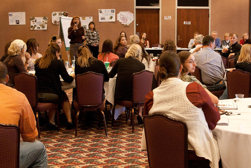 Attendees of the Civility Improvement Workshop explore ways to combat bullying.