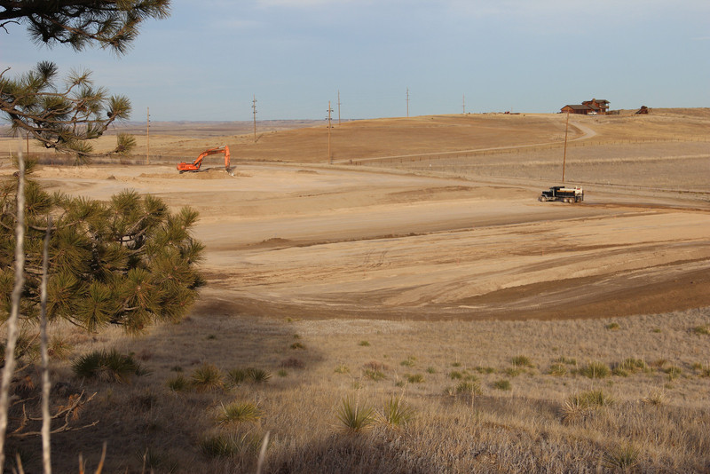 The construction site of the future Rangeland Complex at Chadron State College is located along Ridgeview Street on the east edge of campus. (Photo by Justin Haag)