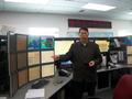 An employees at the Tsunami Warning Center spoke to students