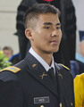 Jonathan Ries received his commission as a 2nd Lt.