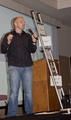Rob Hackenson Jr. speaks to the audience