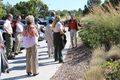 Lucinda Mays leads a tour