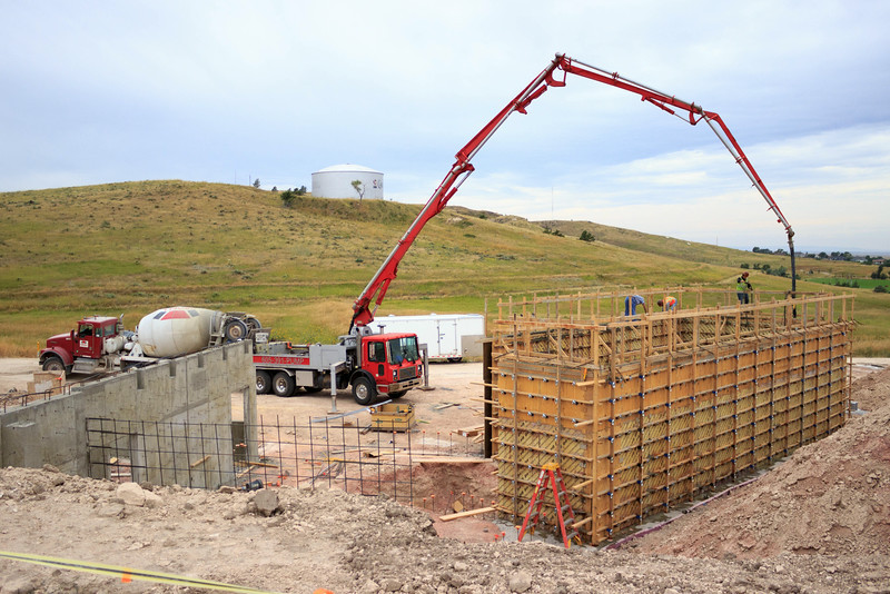 Construction continues on Phase Two of the Rangeland Complex. (Tena L. Cook/Chadron State College)