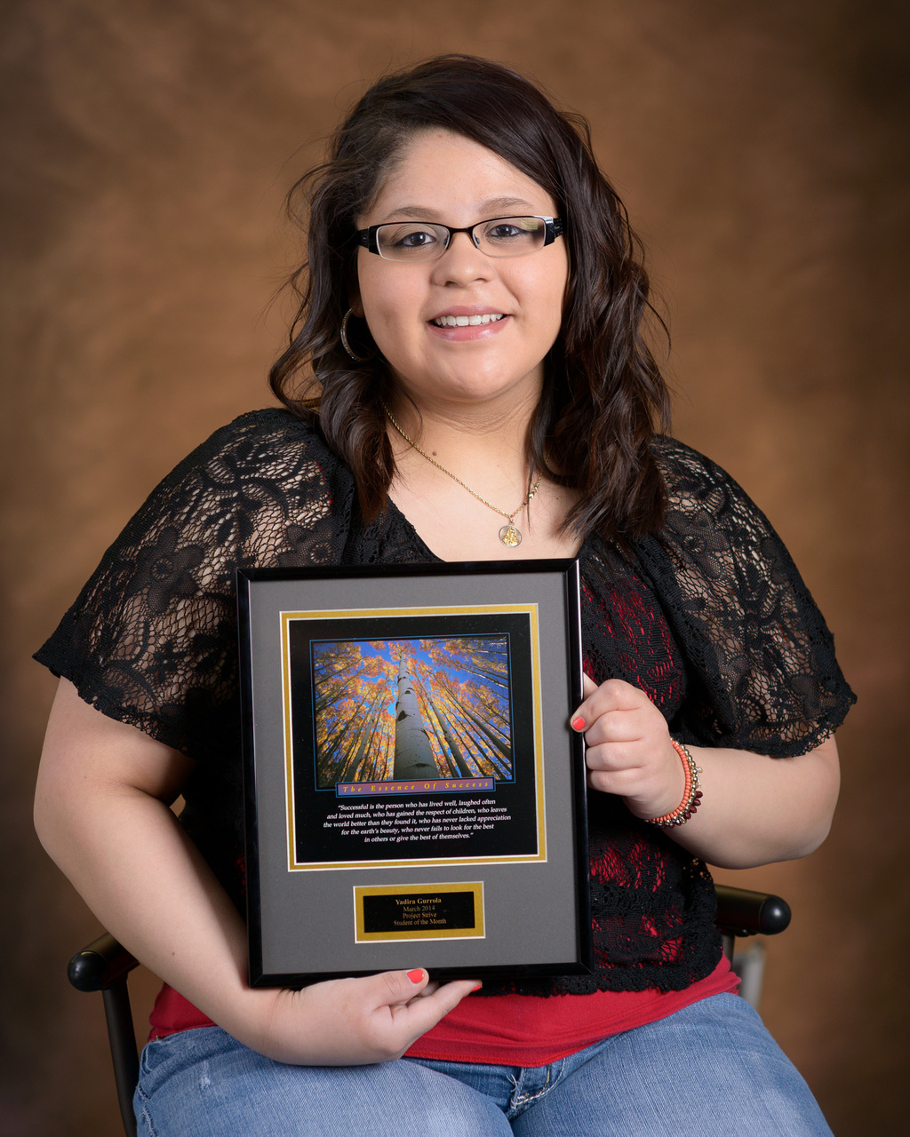 Chadron State College Project Strive/TRiO Student of the Month Yadira Gurrola of Scottsbluff, Neb.
