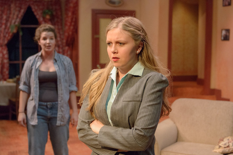 Tami Rethman plays Terry, with Jada Fisk as Marjorie, in the Chadron State College Theatre Department production.