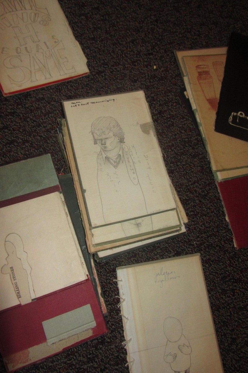 Many of the book pages that make up the art installation on display at Memorial Hall.