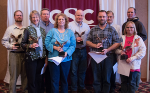 Chadron State College employees with 10 years of service honored during the annual Faculty and Staff Recognition Luncheon.