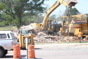 Fuller Construction crews raze West Court buildings