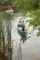 Students learn how to canoe