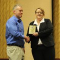 Todd Jamison accepts his award