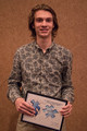 Aaron Duin poses for a photo at the Rising Sophomore Award Ceremony