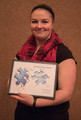 Christina Kostelc poses for a photo at the Rising Sophomore Award Ceremony