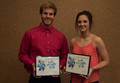 Timothy Aanenson and Madison Webb poses for a photo at the Rising Sophomore Award Ceremony