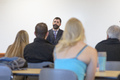 Travis O'Gorman speaks to CSC justice studies class