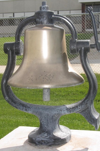 The Blue Key Bell, a donation from the CSC Blue Key Club in 1954 to honor Chadron Blue Key members who served in the military