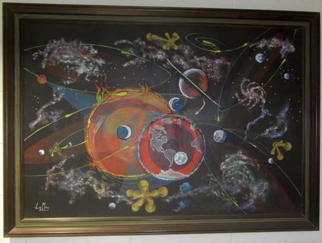This painting by Alliance artist Joseph Lemay, a CSC alumnus, is one of several of Lemays works in the CSC art collection