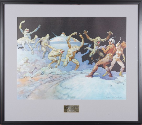This lithograph reproduction, titled
