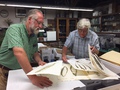 Larry Young and Steve Rolfsmeier pose with some plant specimen samples