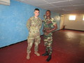 Two cadets pose for picture