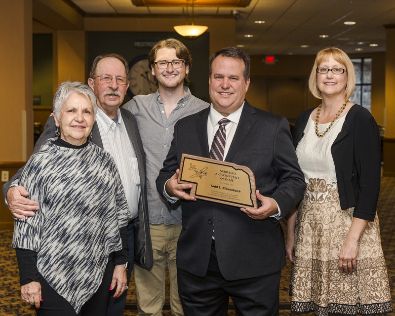 The late Todd Rickenbach was inducted in the Nebraska Aviation Hall of Fame Jan. 24, 2019