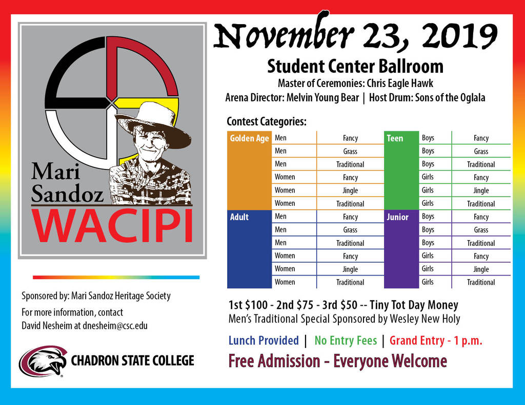 2019-11-13 Mari Sandoz Wacipi set for Nov. 23