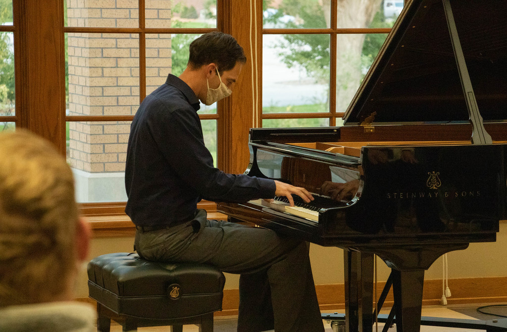 Dr. Brooks Hafey performs a recital Sept. 9, 2020