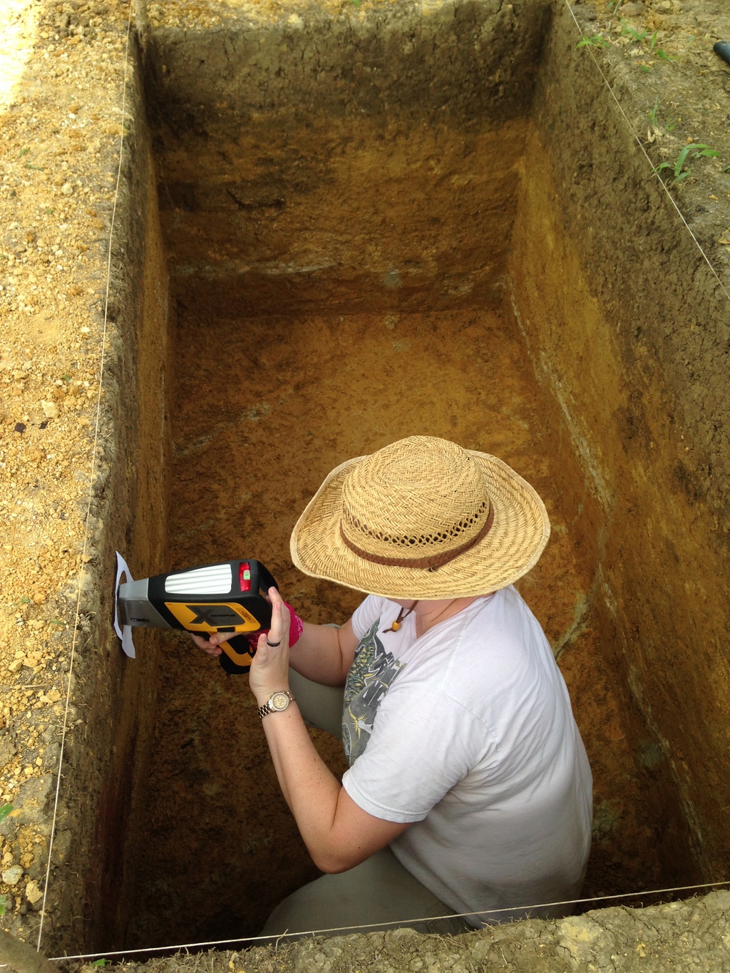 Dr. Tawny Tibbits conducts soil analysis