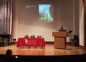 Dr. Kimberley Cox speaks at British Literature Conference