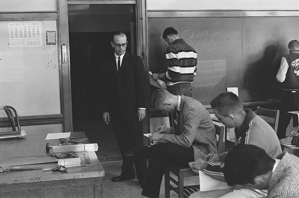 Teacher and students in a classroom