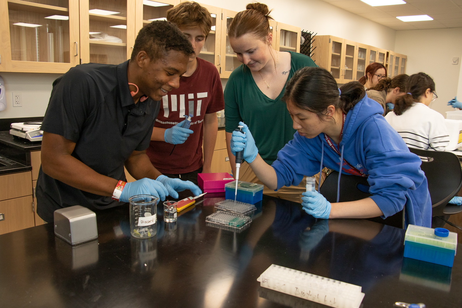 Students in a lab