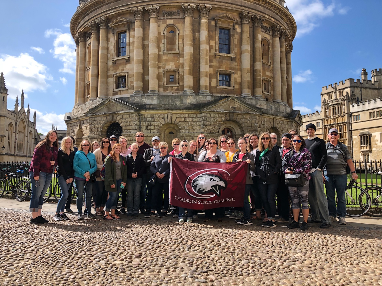 Group posing in Europe
