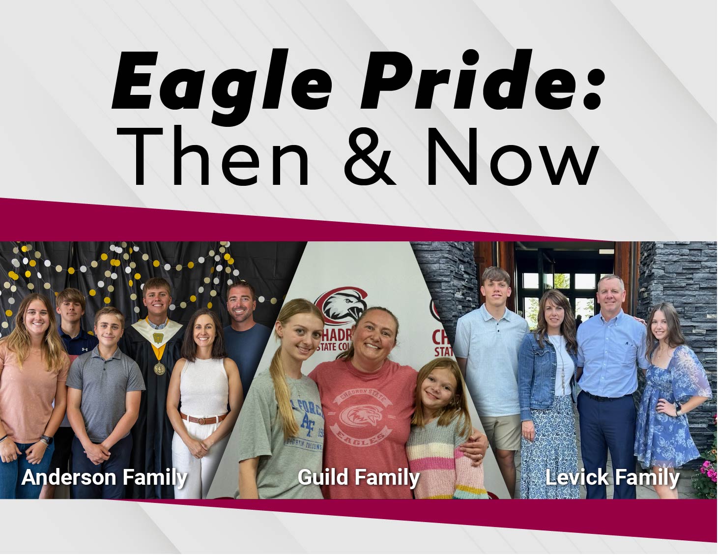Composite of three family photos