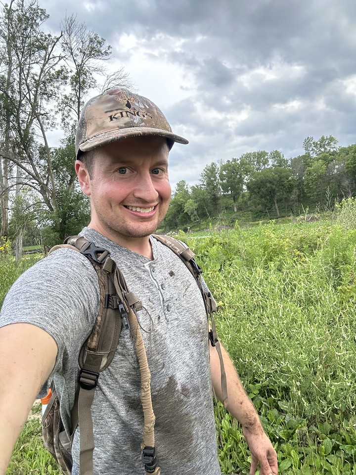 Male scientist in the field