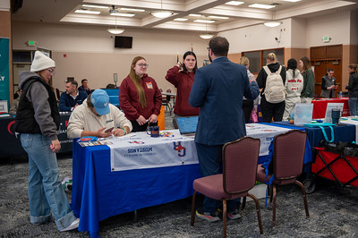 Students Visiting a Career Fair