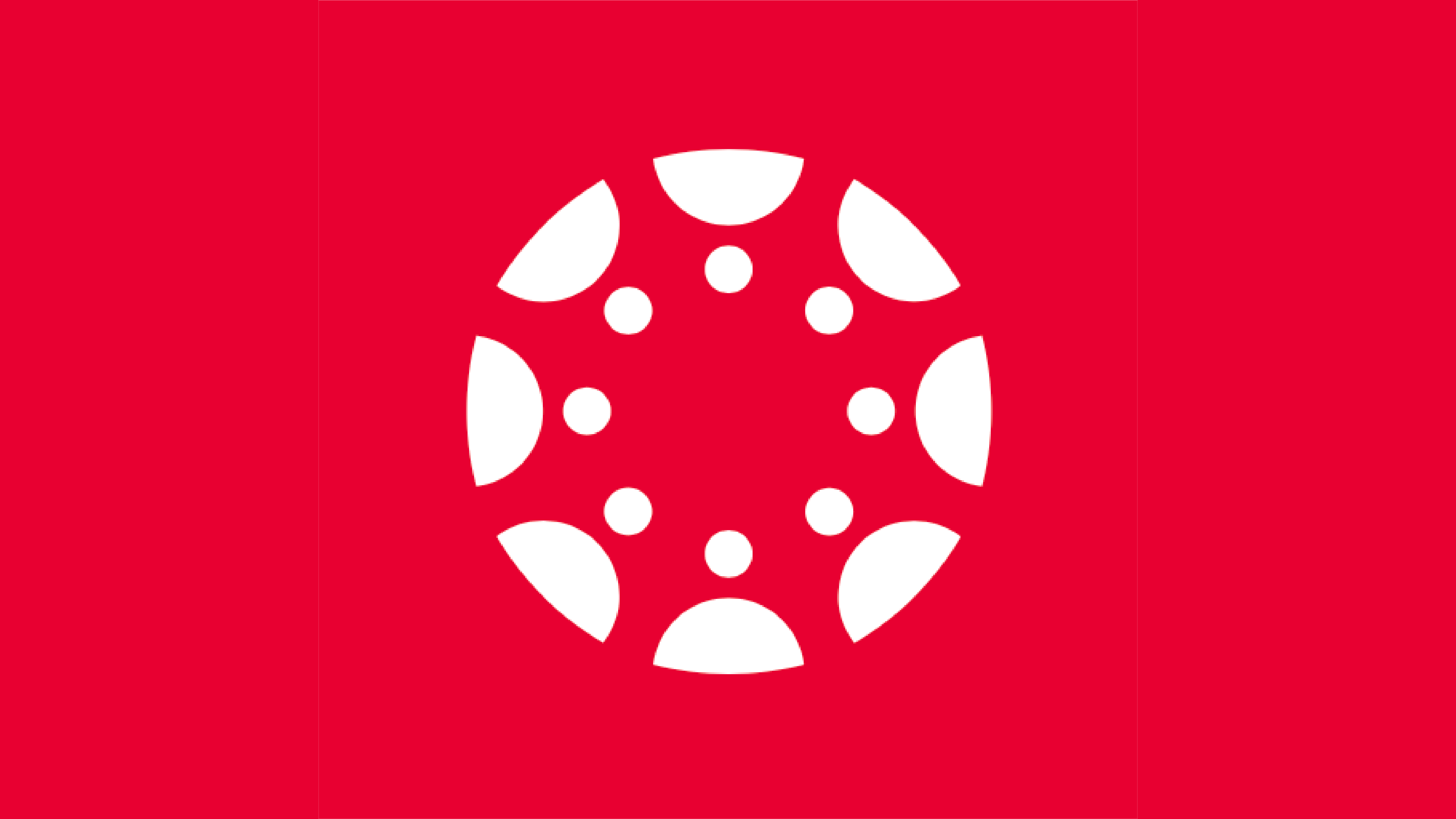 Canvas LMS logo on a red background